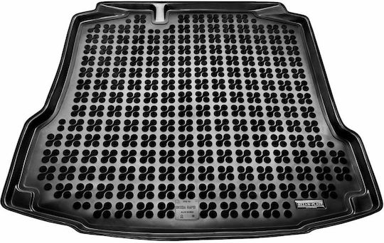 Rezaw Plast Trunk Mat Tray Type for Seat Toledo Skoda Rapid 2012 Black