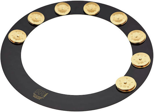 Meinl Backbeat Pro Schwarz Metallisch Hi-Hat Tamburin mit einer Reihe von Zils