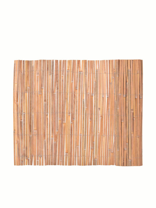 vidaXL Bamboo Fencing Bamboo with Half Wood 1x6m