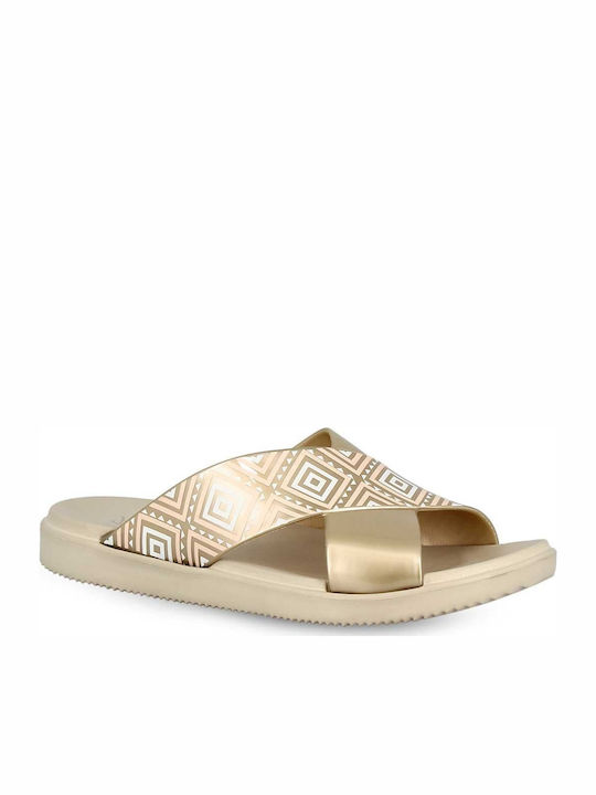 Frauen Flip Flops in Beige Farbe