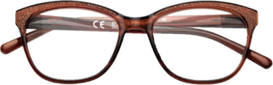 Zippo Women's Reading Glasses +1.50 in Brown color 31Z-PR79-150