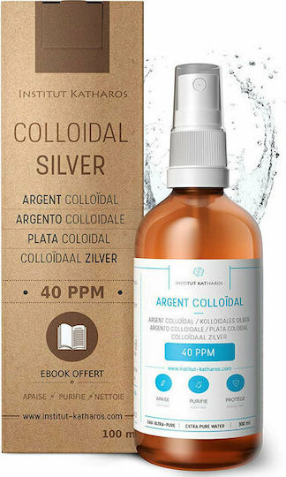 Institut Katharos Premium Colloidal Silver Spray 40 PPM Spray για Επούλωση 100ml