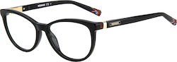 Missoni Damen Acetat Katzenauge Brillengestell Schwarz Missoni Damen Acetat Katzenauge Brillengestell Schwarz