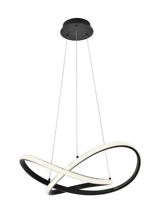 Viokef Sigma Pendant Lamp with Built-in LED Black