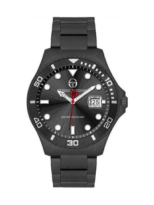 Sergio Tacchini Uhr mit Schwarz Metallarmband