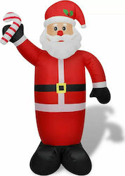 vidaXL Inflatable Illuminated Santa Claus Electric Red