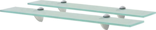 vidaXL Montat pe perete Raft Baie Sticlă cu 2 Rafturi 60x10x60cm Transparentă vidaXL Montat pe perete Raft Baie Sticlă cu 2 Rafturi 60x10x60cm Transparentă