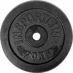 inSPORTline Castblack Set of Plates Rubber 1 x 20kg Φ30mm