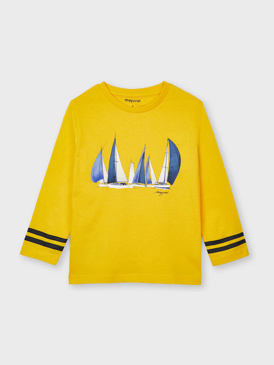 Mayoral Kids Blouse Long Sleeve Yellow