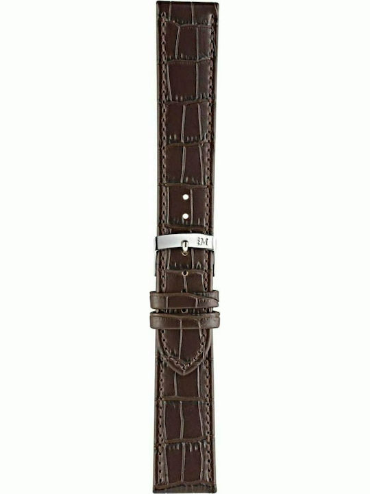 Morellato Juke Δερμάτινο Λουράκι Καφέ 22mm