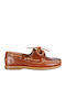 Lumberjack Navigator Men's Leather Boat Shoes Tabac Brown