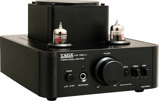 Taga Harmony HTA-700B V.3 USB Υβριδικός Ολοκληρωμένος Ενισχυτής Hi-Fi Stereo 45W/4Ω 26W/8Ω Μαύρος