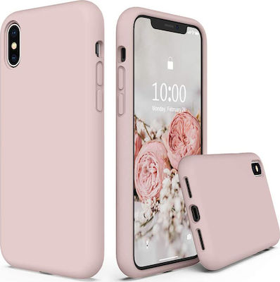 Sonique Liquid Coperta din spate Silicon Roz (iPhone X / XS) 46-61689