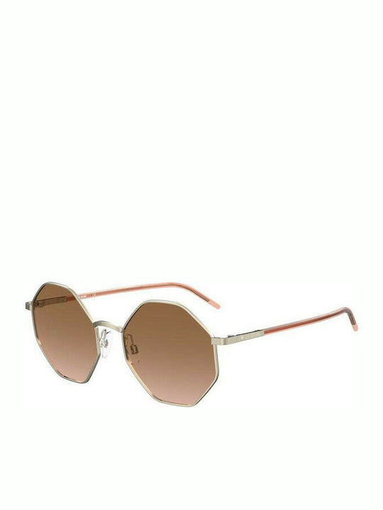 Moschino Sonnenbrillen mit Gold Rahmen und Braun Verlaufsfarbe Linse MOL029/S 3YG/M2