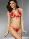 Livia Corsetti Strap Hearts Set Sexy Σετ Εσωρούχων Διχτυωτό Red