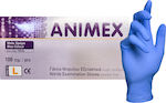 Animex Nitrile Examination Gloves Powder Free Blue 100pcs