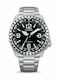 Citizen Promaster Ανδρικό Ρολόι 46mm Αυτόματο με Ασημί Μεταλλικό Μπρασελέ