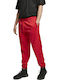 Urban Classics Men's Sweatpants with Rubber Red