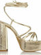 Sante Women's Sandals In Gold Colour