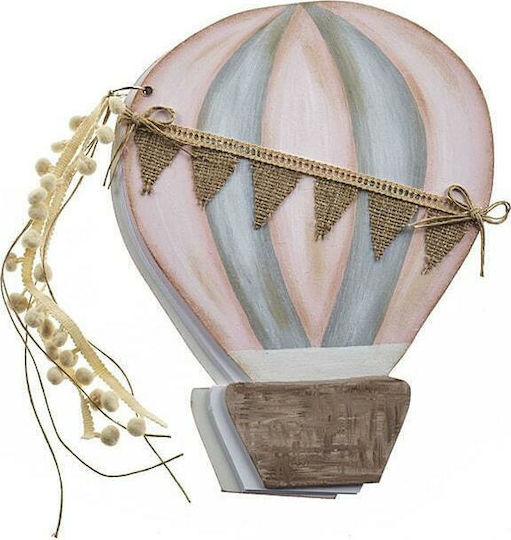 Nuova Vita Balloon Guest Book Balloon Pink Made of Wood