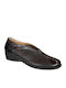 Relax Anatomic 4360-31 Leder Anatomisch Damen Slip-Ons Schwarz E-4360