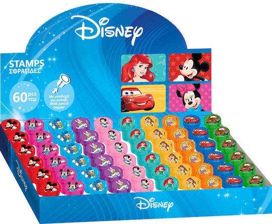 Διακάκης Σφραγίδες Mickey, Minnie, Cars, Princess για Παιδιά 3+ Ετών (Διάφορα Σχέδια) 1τμχ