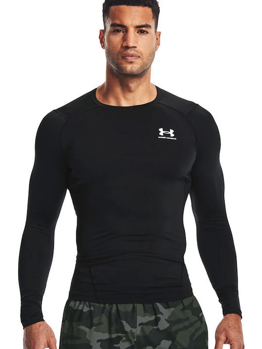 Under Armour HeatGear Bluza termică pentru bărbați cu mâneci lungi Compresie Negru