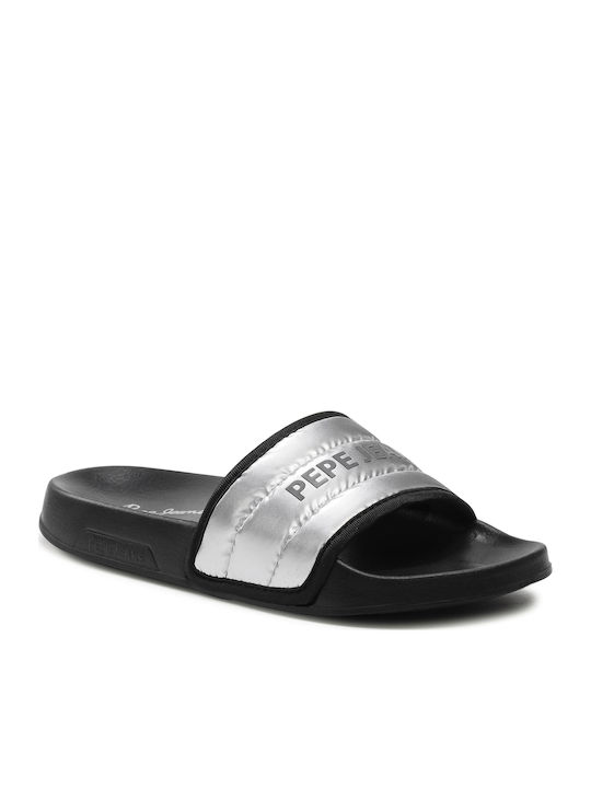 Pepe Jeans Slides Silver