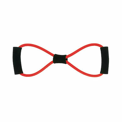 Liga Sport Figure 8 Resistance Band Moderate with Handles Red