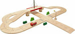 Plan Toys Οδικό Σετ με Αξεσουάρ Track 6208