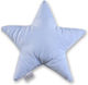 Baby Oliver Crib Decorative Pillow Star Light Blue 37x37cm