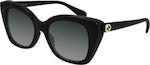 Gucci Γυναικεία Γυαλιά Ηλίου με Μαύρο Κοκκάλινο Σκελετό και Μαύρο Ντεγκραντέ Φακό GG0921S 001