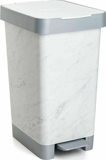 Dimitracas Coș Smart De Gunoi Din Plastic Cu Pedală Marble 25lt