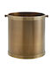 Zogometal Κ11 Μεταλλικό Καλάθι Αποθήκευσης Ξύλων 34x34x35cm Μπρούτζινο
