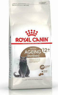 Royal Canin Senior Ageing Sterilised 12+ Hrană Uscată pentru Pisici Vârstnice Sterilizate cu Porumb / Păsări de curte 4kg