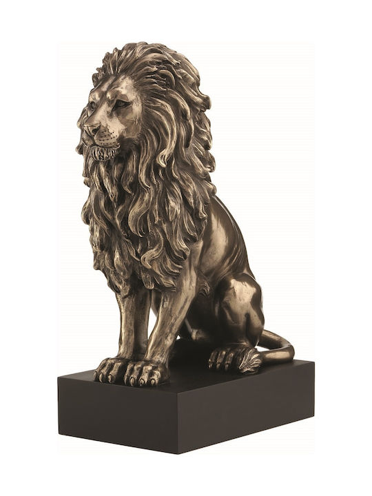 Lion statue (Electrolysis of bronze Veronese 22,5cm x 16cm)