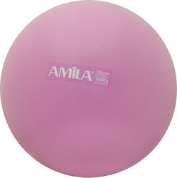 Amila Мини Медицинска топка Пилатес 19см 0.1кг в Розов Цвят