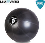 Live Pro Core Fit Μπάλα Pilates 75cm, 1.4kg σε μαύρο χρώμα