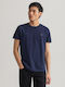 Gant The Original Herren T-Shirt Kurzarm Marineblau