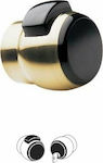 Meroni Serrature Knob Lock Gold with Button & Key Hotel Use