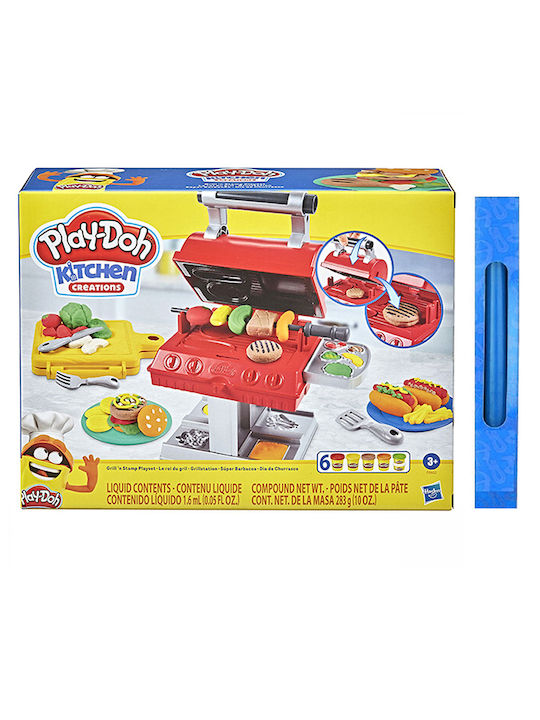 Lumânare cu jucărie Play-Doh Kitchen Creations Grill 'n Stamp pentru 3+ Ani Hasbro