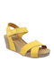 Pitillos Women's Platform Sandals 6842 Yellow