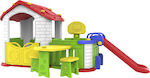 Toy Monarch Παιδικό Σπιτάκι Κήπου με Τσουλήθρα & Φράχτη Πολύχρωμο 269x160x119εκ.