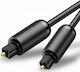 Ugreen Optical Audio Cable TOS male - TOS male Μαύρο 1.5m (70891)