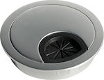 Emuca 5006764 Desk Grommet Gray