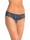 Cheeky Women's Slip with Lace Blue