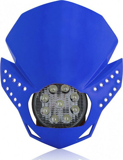 Acerbis Μάσκα Τιμονιού Μοτοσυκλέτας Enduro με Φανάρι Led Μπλε