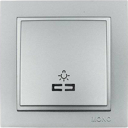Mono Electric Knopf Treppe Beleuchtet in Silber Farbe 505-002136106