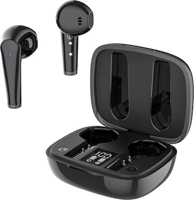 Celly Fuz1 Earbud Bluetooth Handsfree Ακουστικά με Θήκη Φόρτισης Μαύρα