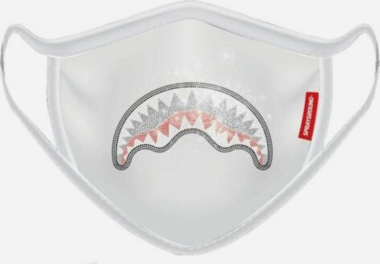 Sprayground Trinity Shark Μάσκα Προστασίας Υφασμάτινη Λευκή Z332 1τμχ